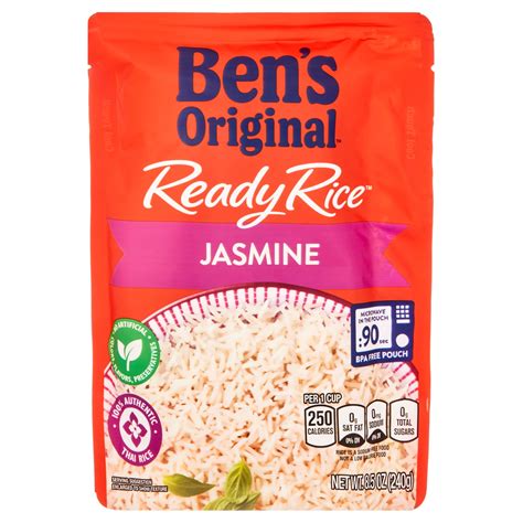 Ben's Original Ready Rice Jasmine Rice, Easy Dinner Side Pack Of 1 ...