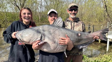 101-Pound Blue Catfish Caught on Jugline Is Officially the New Ohio ...