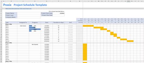 Image result for Project Schedule Template Excel