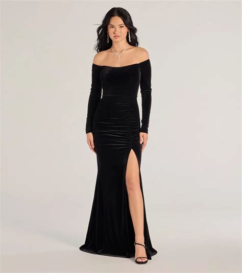 Black Velvet Dresses For Women & Windsor