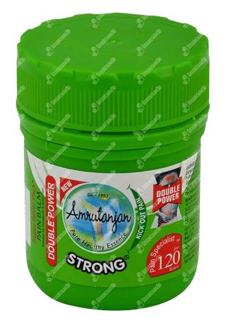 Amrutanjan Strong Pain Balm 2475 Gm - Uses, Side Effects, Dosage, Price ...