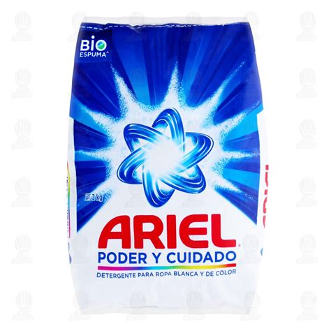 Detergente en Polvo Ariel Poder y Cuidado, 2 kg.