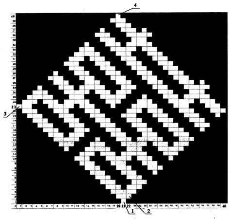 Abscissa and ordinate code weaving method for bamboo-woven calligraphy ...