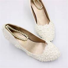 Bridal Shoes Uk 2019 by New 2019 Designer Lace Ivory Pearls Wedding Shoes Bridal Shoes Uk 2019