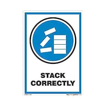 buysafetyposters.com - Stack Correctly Display Sign In English ...
