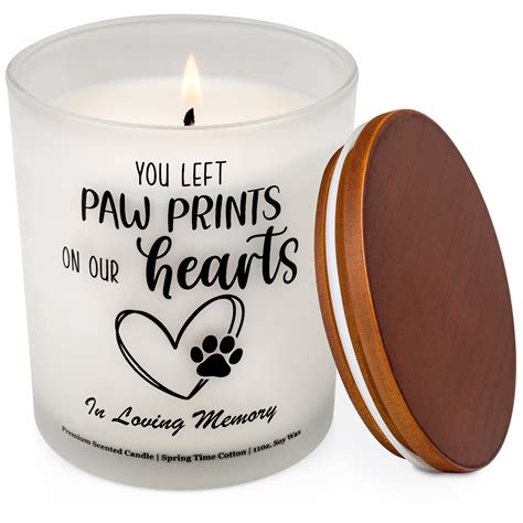 Amazon.com: Pet Memorial Gifts Scented Candle - Dog Memorial Gifts for ...