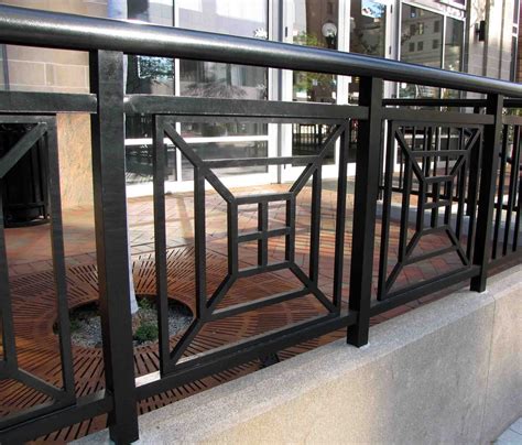 photos of railing for outside steps | exterior steel rails exterior ...
