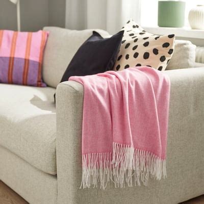 HOLMVI throw, pink, 120x160 cm (47x63") - IKEA