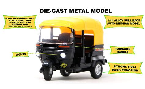 Zest 4 Toyz Metal Sports Motorcycle, Pack Of 1, Black; Yellow : Amazon ...