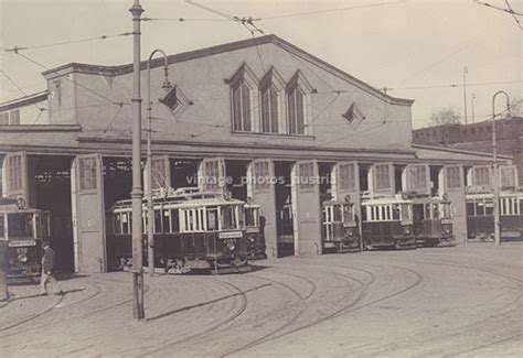 Wien 15 Strassenbahn Tramway Bahnhof Rudolfsheim - 2 Fotos - um 1930 ...