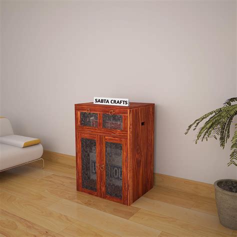 RAJ HANDICRAFT Solid Wood Inverter Battery Box | Single Battery Box ...
