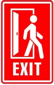 RLDigitalUnits EXIT SIGN BOARD Emergency Sign Price in India - Buy ...