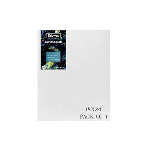 Eduway® Canvas Board for Painting- 18x24 Pof 1 | Premium Quality 7Oz ...