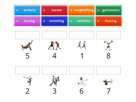 Individual sports - Match up