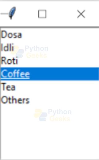 Python GUI Menu 的图像结果