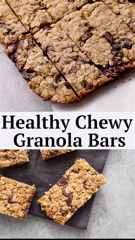 Healthy chewy gluten free granola bars – Artofit