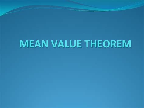 Image result for Prove Mean Value Theorem