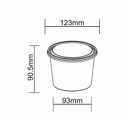 Disposoul Round Food Container With LID 25 Oz 750Ml