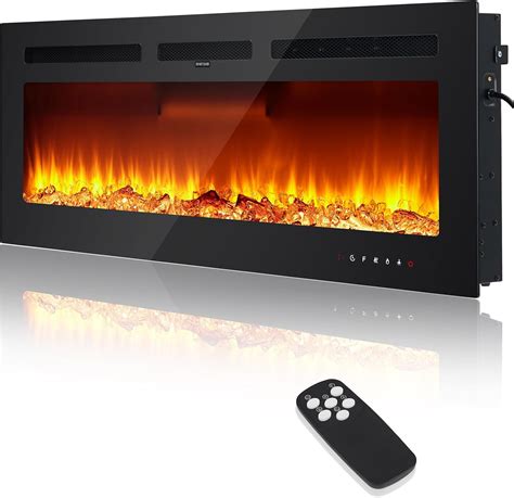 Amazon.com: 50" Electric Fireplace Recessed Wall Mounted Electric ...