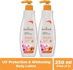 Santoor by Wipro Perfumed Body Lotion for Skin Whitening & UV ...