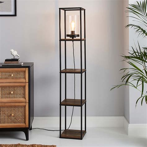 Fulton Shelved Floor Lamp | Dunelm
