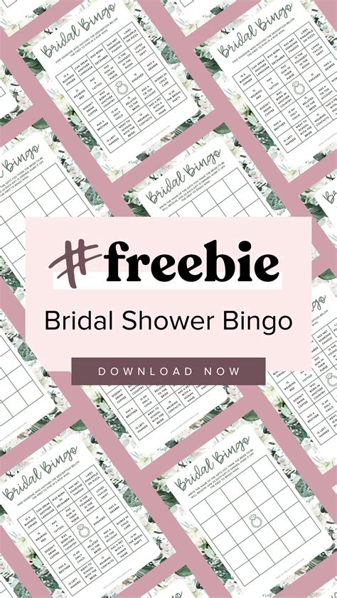 Bridal shower bingo free printable bridal shower game – Artofit