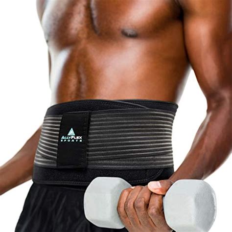 AllyFlex Sports Lumbar Support Belt for Workout Back Brace for Lower ...