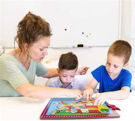 Buy Wondertoys 46 Pieces Wooden USA Map Puzzle for Kids US Map Puzzle ...