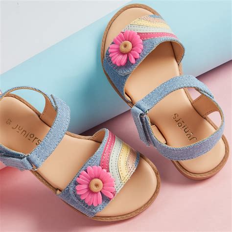 Buy Juniors Applique Sandals with Velcro Closure from Juniors at just ...