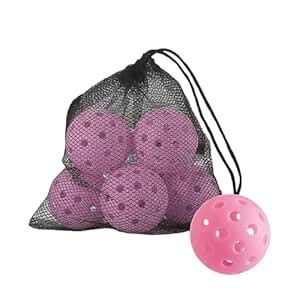 Buy BNF® 6X Outdoor Pickleball Balls Glow in The Dark 74mm for Practice ...