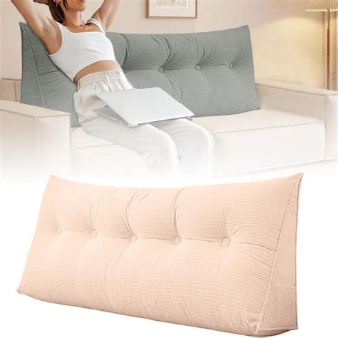 TOOPOOT Dorm Headboard Pillow King Triangular Wedge Pillow Headboard ...
