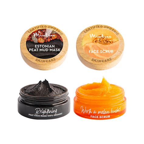 Peat Mud Mask & Melon Face Scrub – Mintree