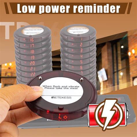 Retekess TD163 Restaurant Pager System 30 pagers, India | Ubuy