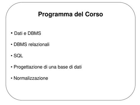 Image result for Programma Del Corso