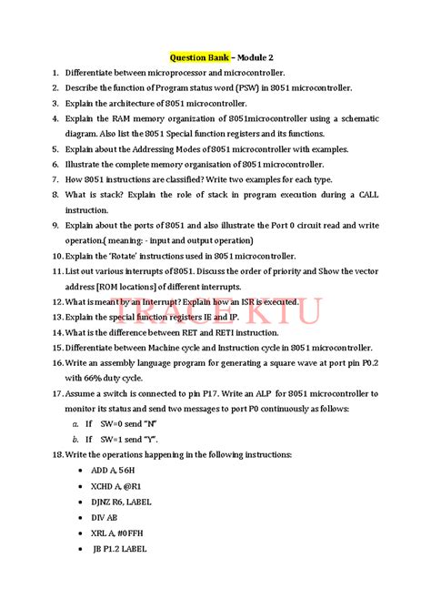 Question Bank CAM - Module 2 - Question Bank – Module 2 Differentiate ...