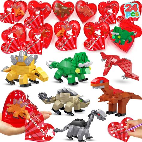 Amazon.com: 24 Pack Valentines Day Gifts for Kids 3 Inch Large Hearts ...