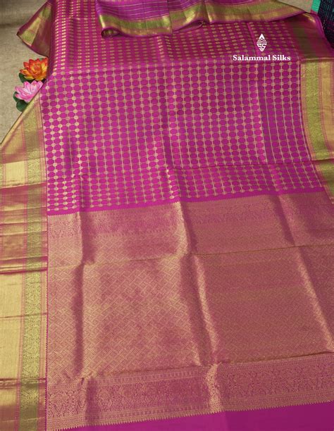 Vadamalli Bridal Pure Kanjivaram Silk Saree With Rettapet Border ...