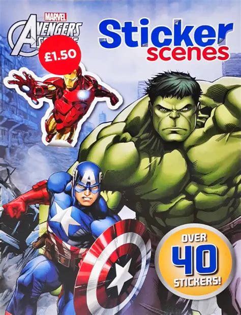 Marvel Avengers Assemble Sticker Scenes Over 40 Stickers – Books and You