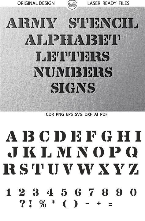 Military Stencil Letters