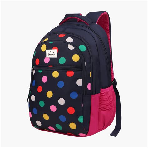Buy Genie Poppins 36L Navy Blue School Backpack Online