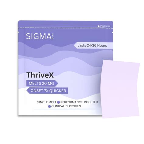 SIGMA GUYS ThriveX Ultra Vitality Melts – Fast-Acting Energy & Strength ...