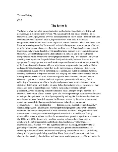 9 The latter is - ML Notes - Thomas Daisley CS 2 The latter is The ...