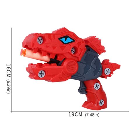 Buy ALIMARO Dinosaur Toys Gun for 3 4 5 6 7 8 Year Old Boys Foam ...
