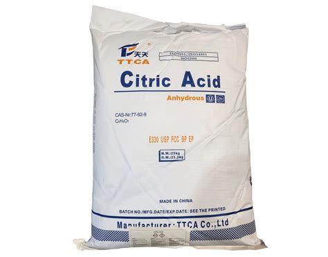 Citric Acid Supplier - Iron Sequestering Agent