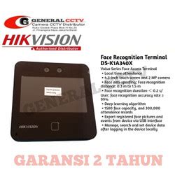 Jual Hikvision DS-K1T342MFX Face Recognition Terminal Access Control ...