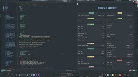 Cheatsheet menu breaking after performing vertical split of window ...