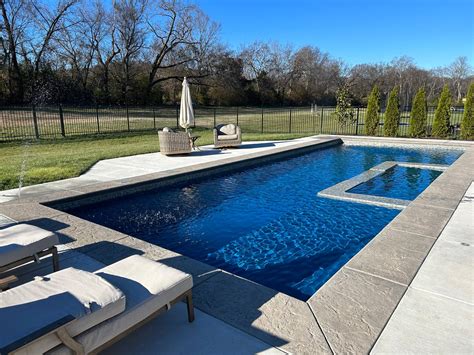 Inground Rectangular Pool, Pool with Spa Designs | Care Free