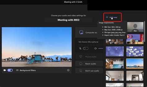 Teams Background Settings 的图像结果