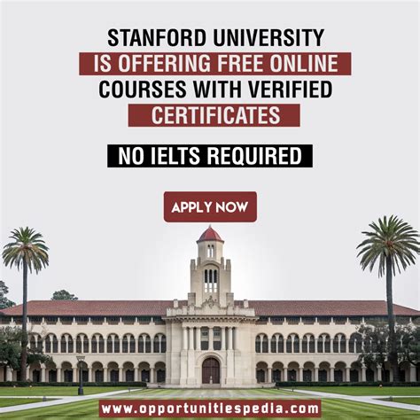 🇺🇸 Stanford University Free Online... - Opportunities Pedia | Facebook