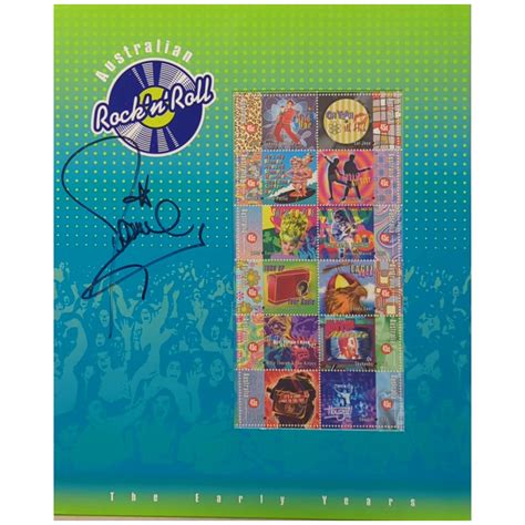 Australian Rock N Roll 1998 Postage Stamps Sheet Autographed w/COA ...